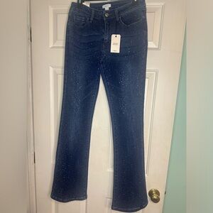 Forever 21 Sparkly Boot cut jeans
